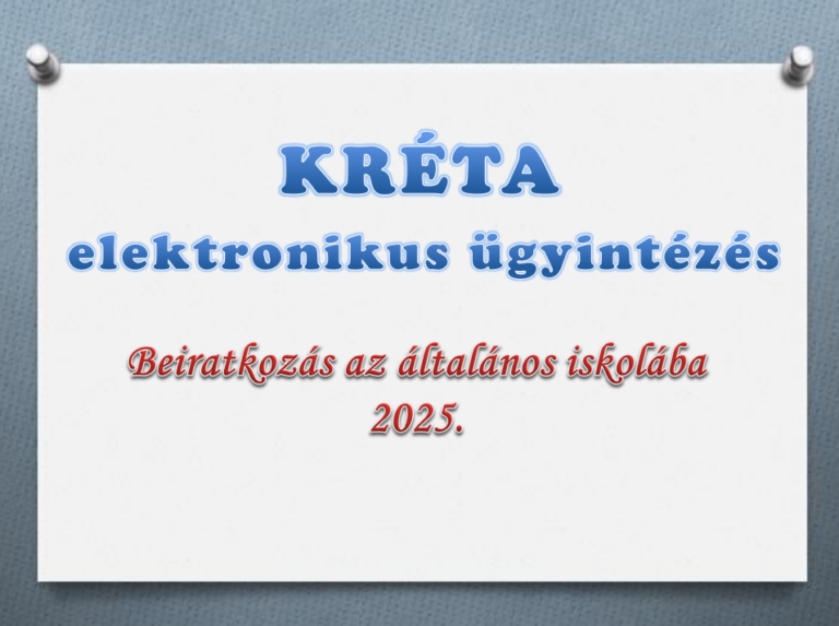 Beiratkozás az iskolába